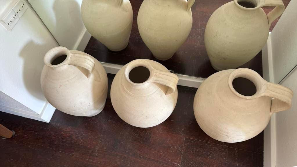 heldere rustieke keramische potten, Antiek en Kunst, Ophalen