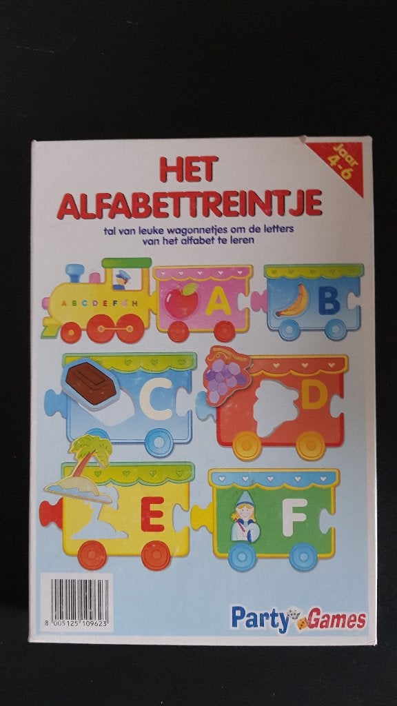 Puzzel alfabet trein, Ophalen, 10 tot 50 stukjes, Gebruikt, 4 tot 6 jaar