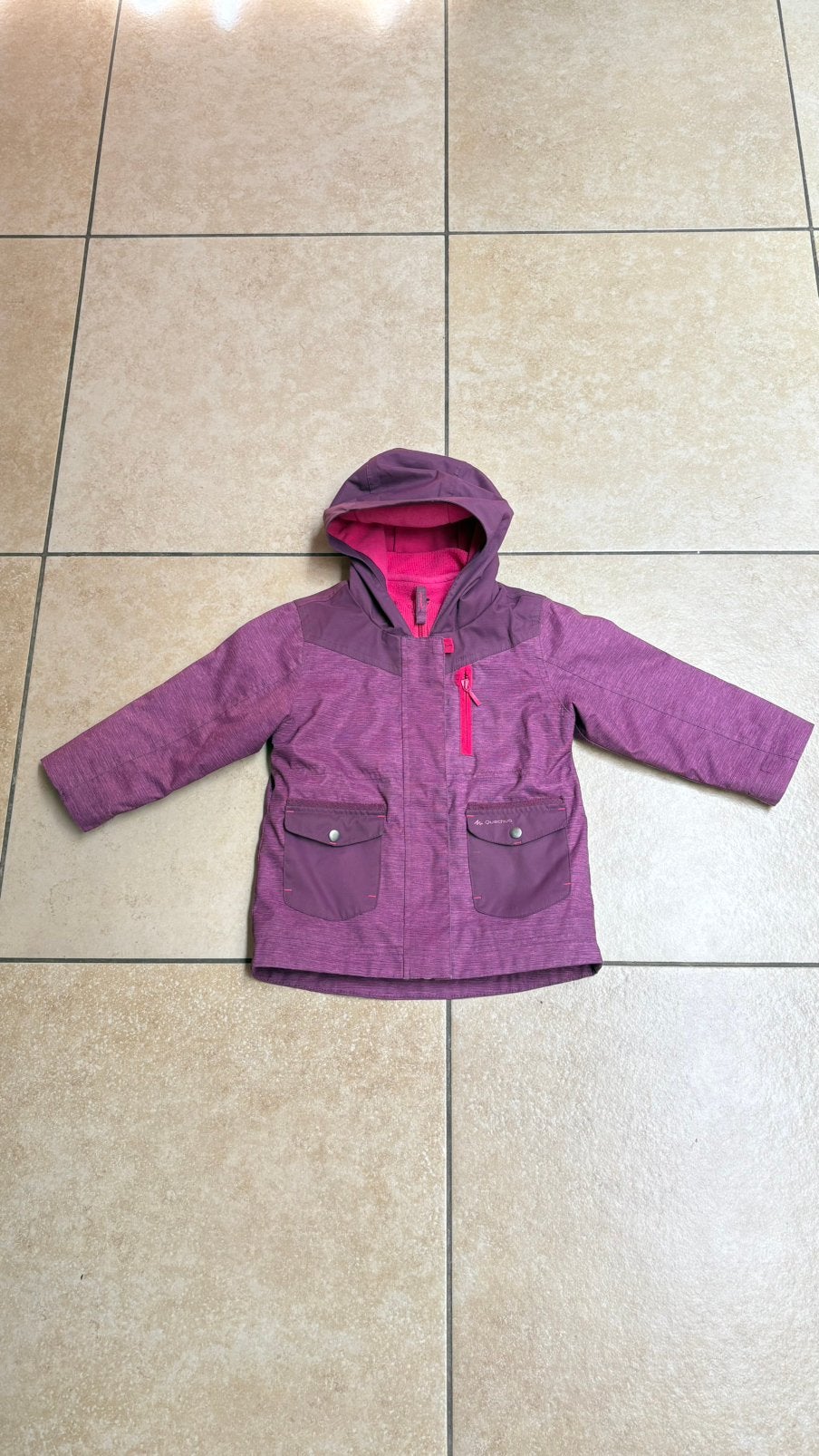 Regenjas met uitneembare fleece maat 2 jaar, Kinderen en Baby's, Kinderkleding | Maat 92, Ophalen of Verzenden, Zo goed als nieuw
