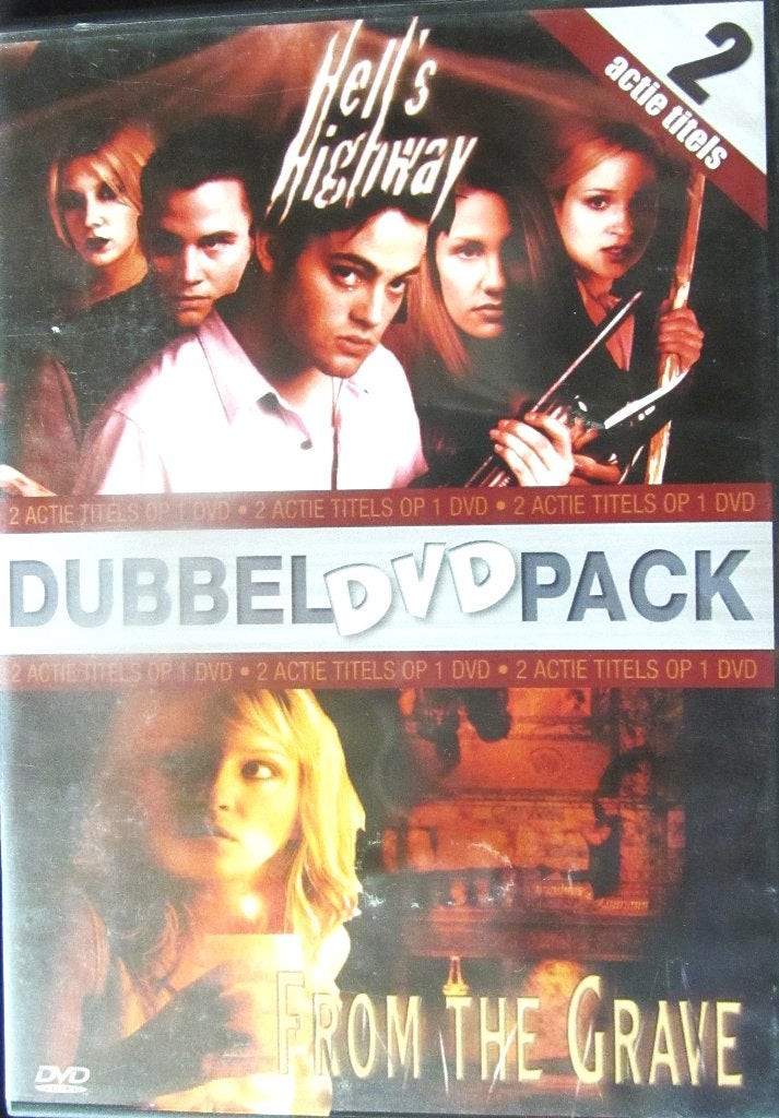 DVD HORROR-HELL'S HIGHWAY- FROM THE GRAVE (2 FILMS OP 1 DVD), Cd's en Dvd's, Dvd's | Horror, Engels, Alle leeftijden, Nederlands
