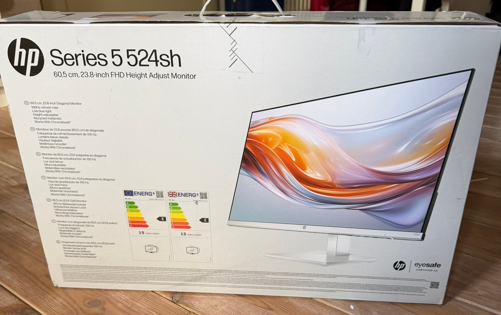 HP 23.8 inch monitor nieuw., Informatique & Logiciels, Moniteurs, Neuf, HDMI, IPS, Enlèvement ou Envoi