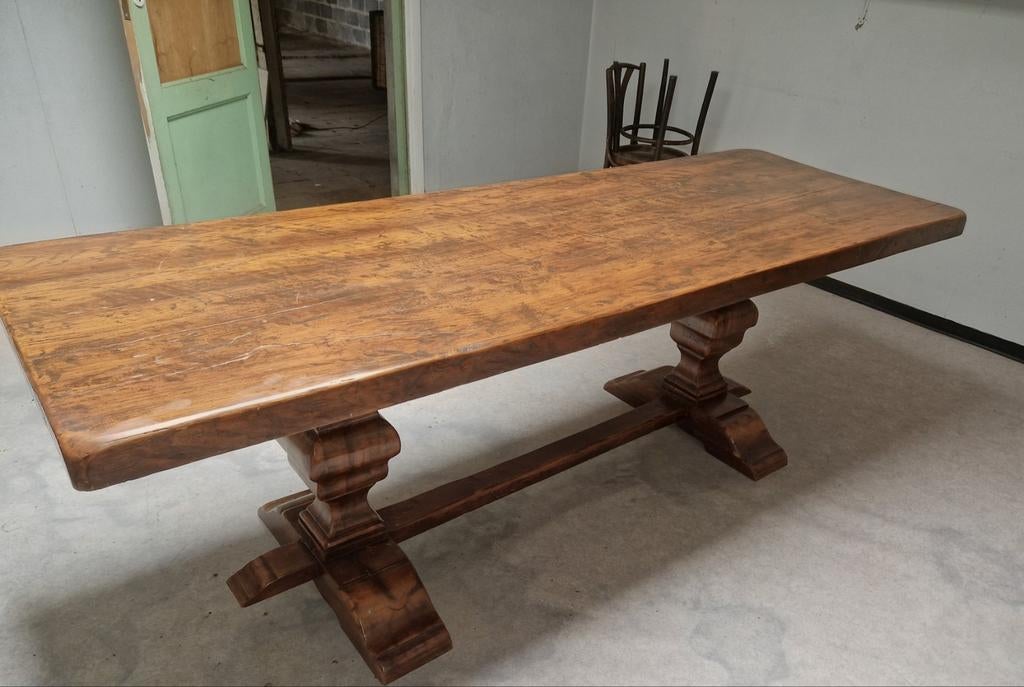 Antieke kloostertafel abdijtafel, Huis en Inrichting, Ophalen, Eikenhout