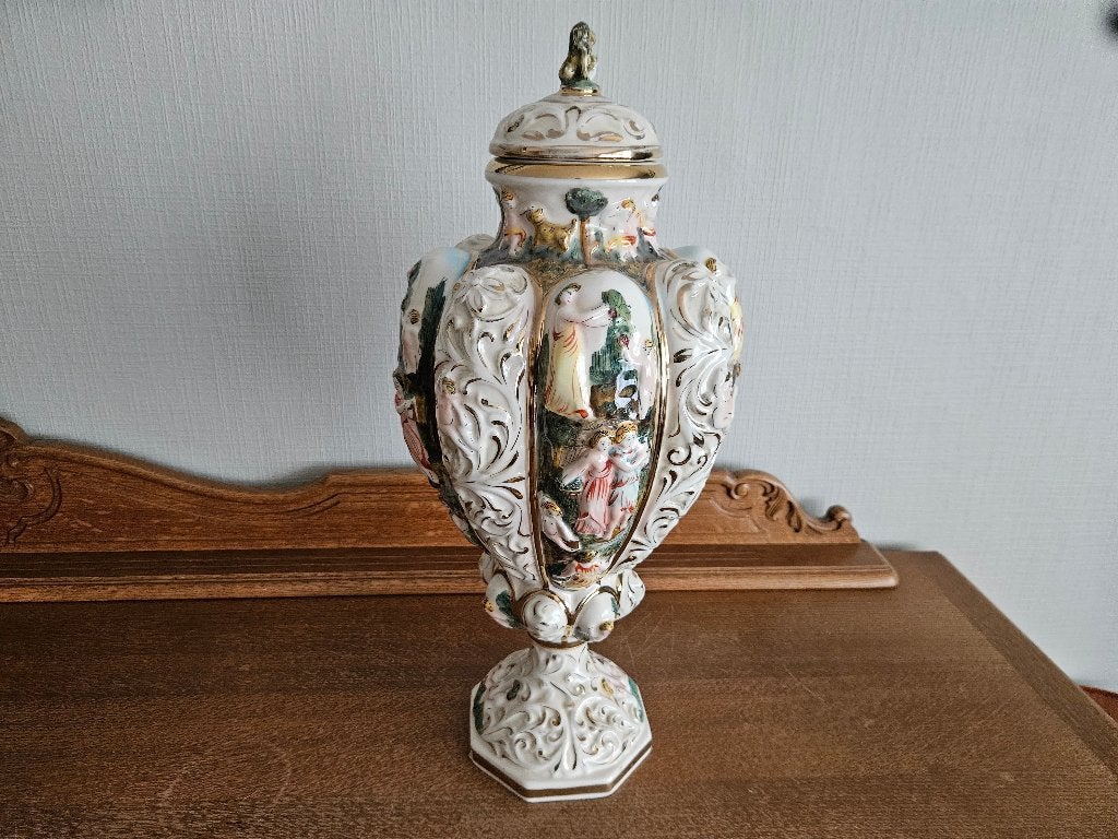 Grote vaas Capodimonte, Antiek en Kunst, Antiek | Vazen, Ophalen