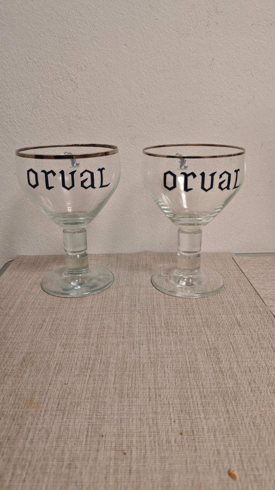 twee Orval glazen, Verzamelen, Ophalen of Verzenden