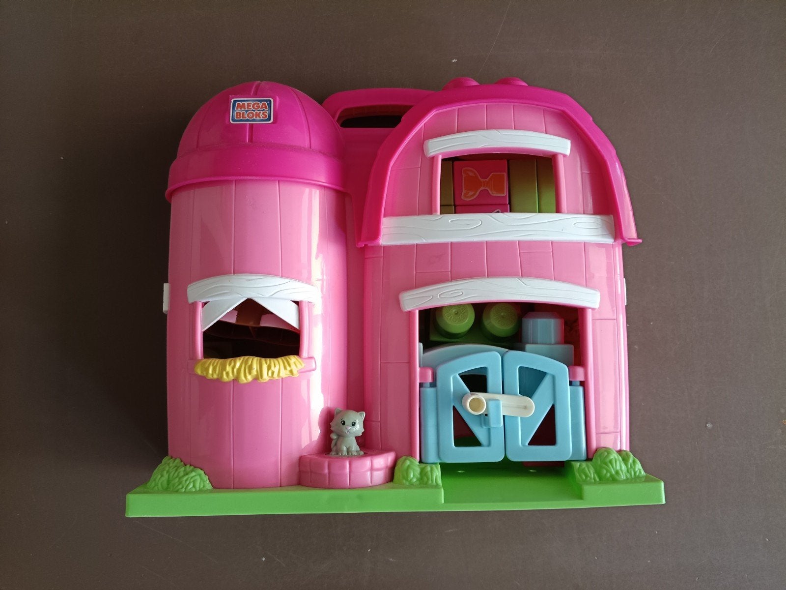 Manege met paarden, meisje en blokken, Ophalen of Verzenden, Gebruikt, Jongen of Meisje