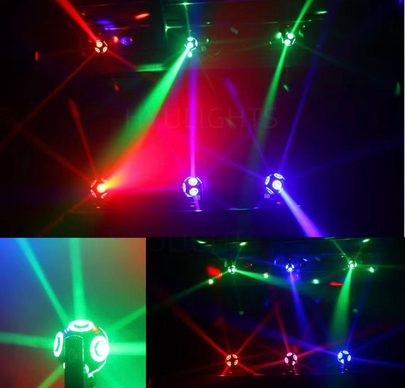 LED Moving Head 8x15W RGBW 4in1 met led ring 360, Musique & Instruments, Lumières & Lasers, Enlèvement, Comme neuf