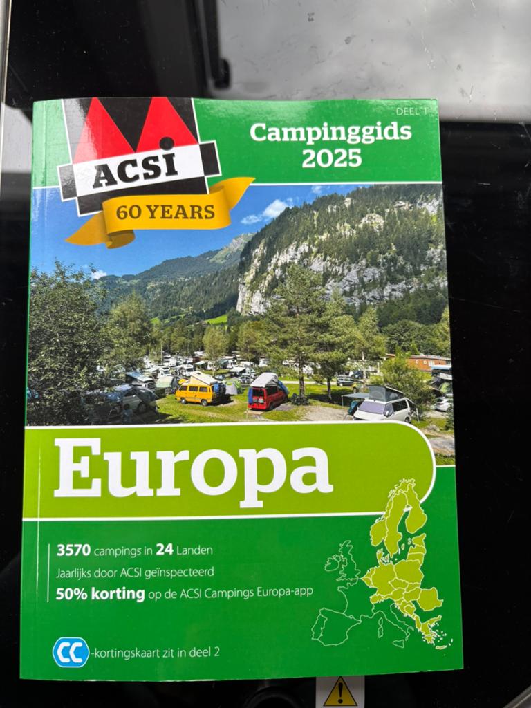 ACSI Campinggids Europa 2025 - 60 jaar editie, Boeken, Ophalen, Nieuw, Europa, Campinggids