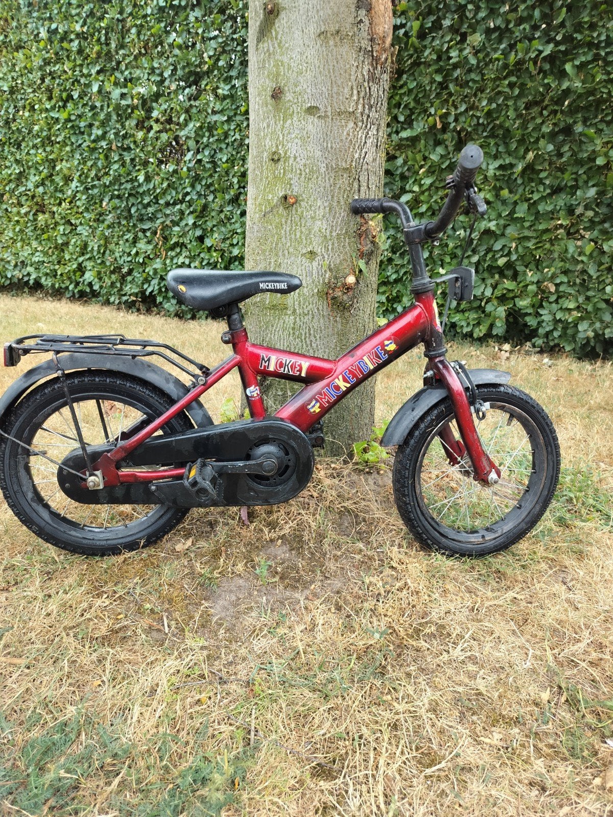 Kinderfiets Mickeybike 16 inch, Ophalen, Terugtraprem, Gebruikt, Mickey bike