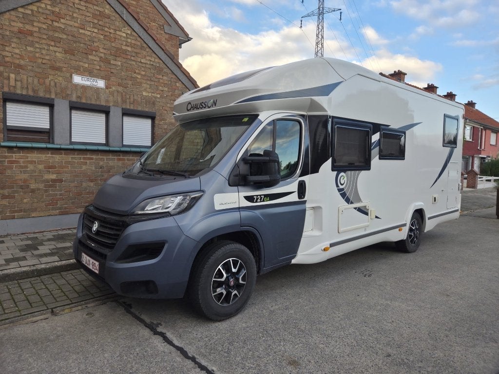 mobilhome, Buscamper of Camperbus, Ringverwarming, Fiat, Chausson