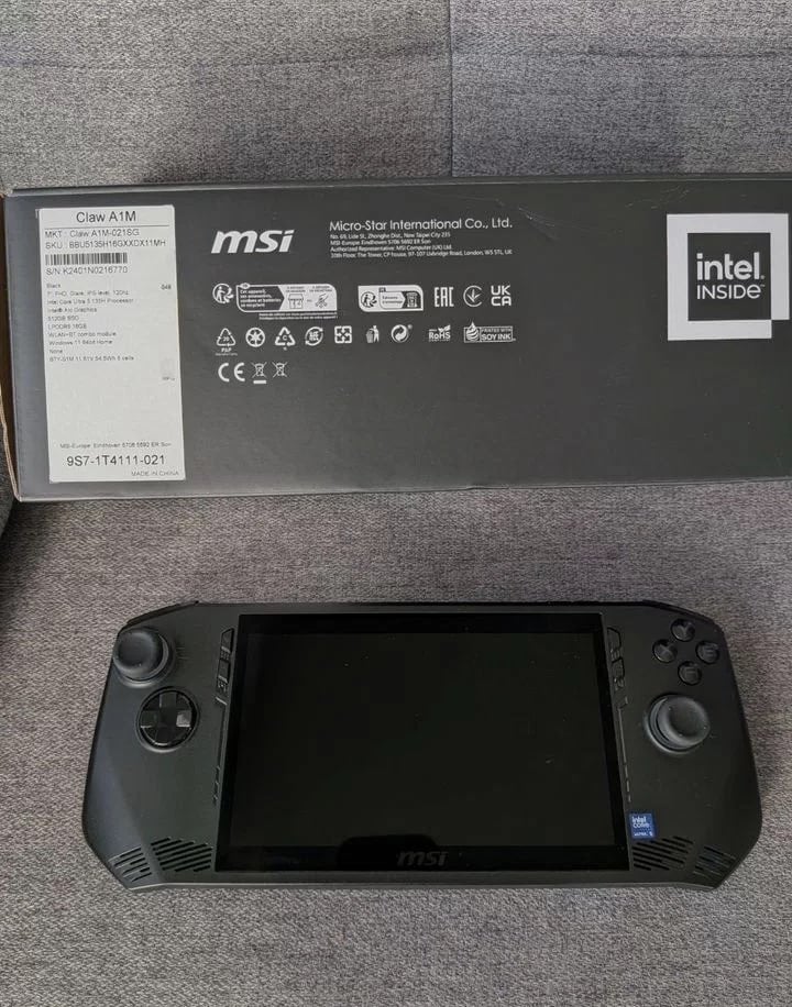 Msi Claw A1M Ultra 5 512 Go, Enlèvement ou Envoi, MSI, Comme neuf