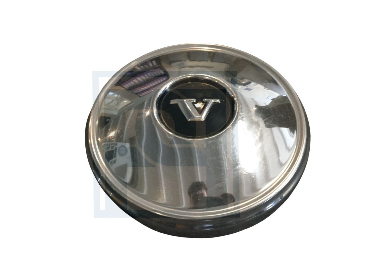 Wieldop chroom/zwart, Wheel cover chrome/black, Hub cap, Ori, Enlèvement ou Envoi, Utilisé
