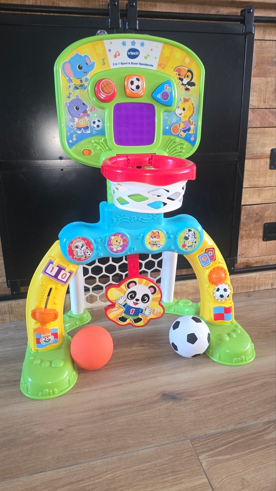 3 in 1 sport en scoor speelplaatq vtech, Kinderen en Baby's, Ophalen, Zo goed als nieuw, 6 maanden tot 2 jaar
