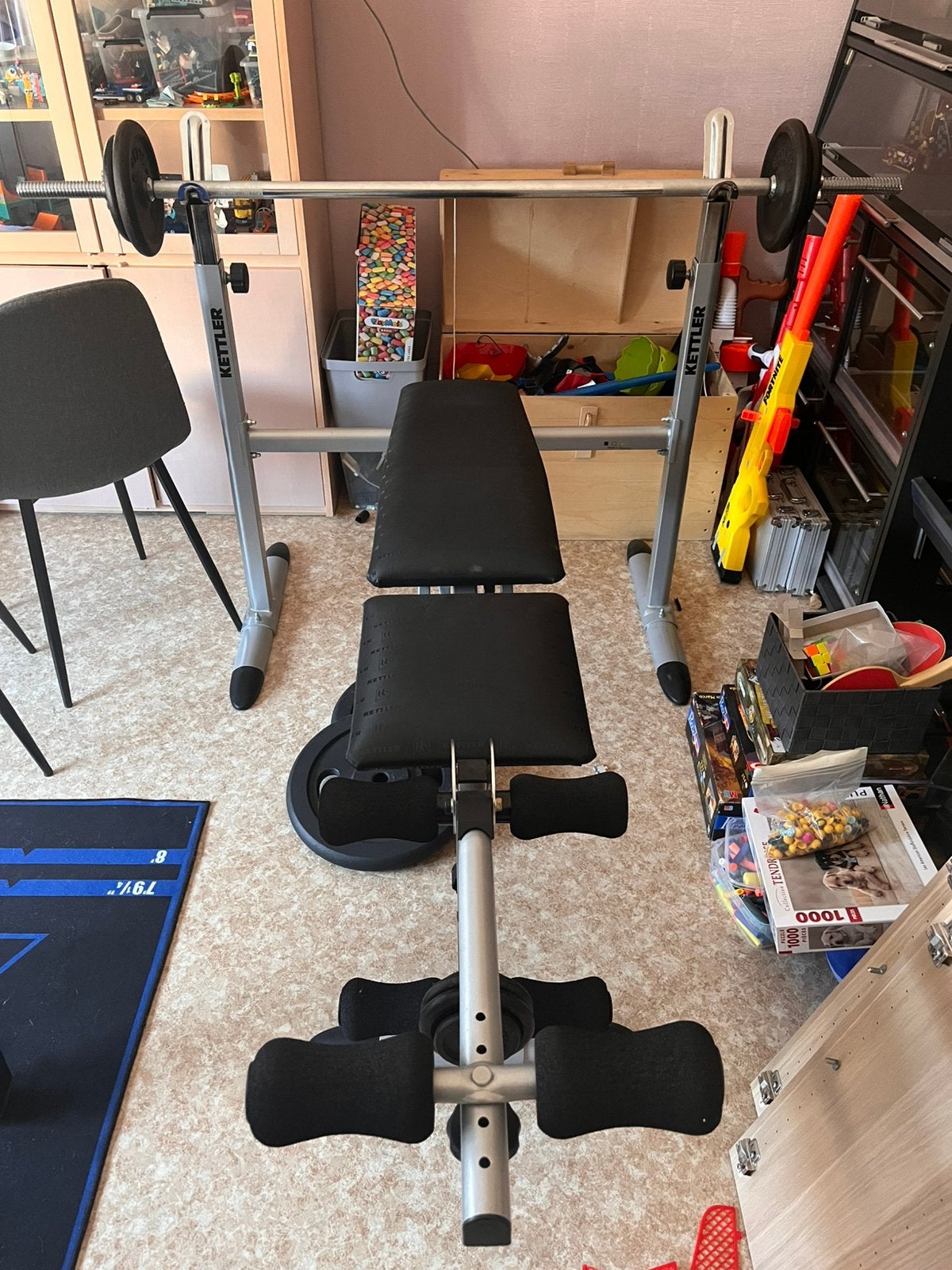 Fitness bench / bench press kettler, Ophalen, Zo goed als nieuw