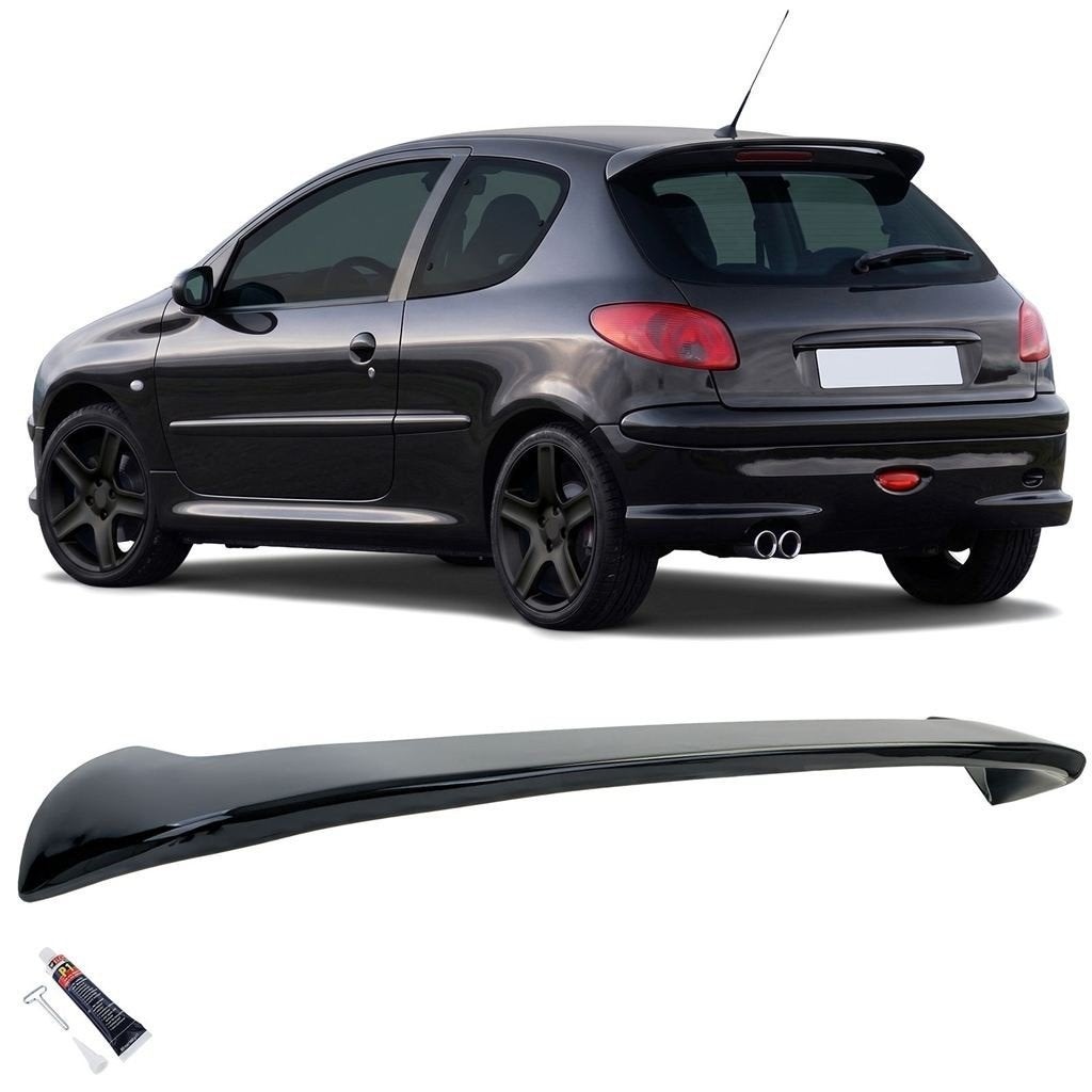 Achterklep Spoiler Cap Peugeot 206 Glans Zwart Performance, Verzenden