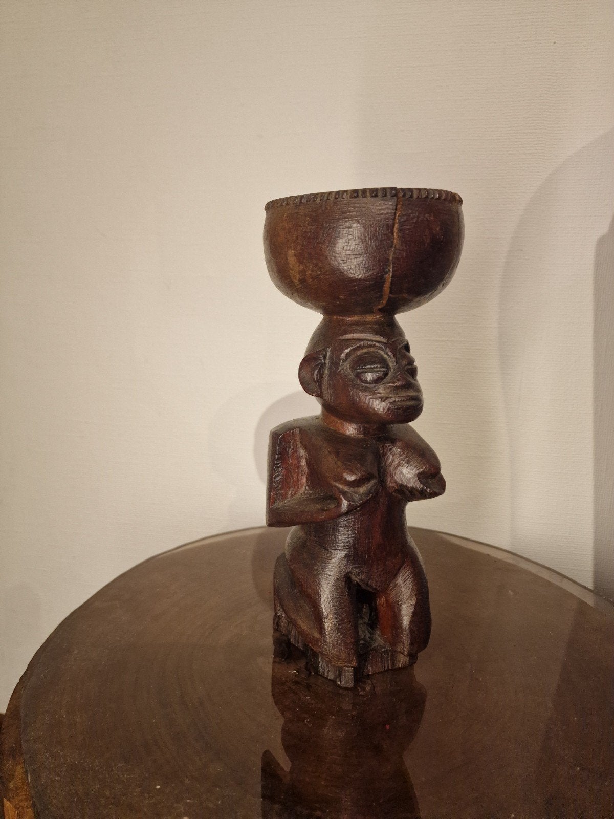 Antique African yoruba cup, Antiquités & Art, Enlèvement ou Envoi