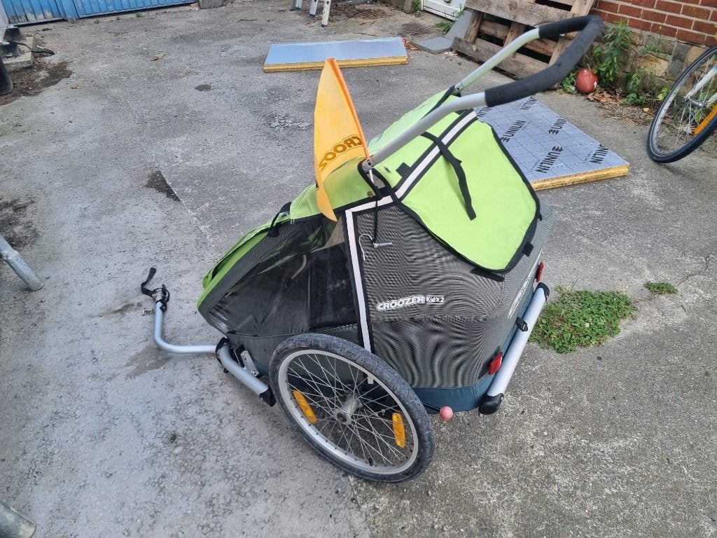 Croozer kid for 2, Pliable, Enlèvement, Utilisé, Remorque pour enfant
