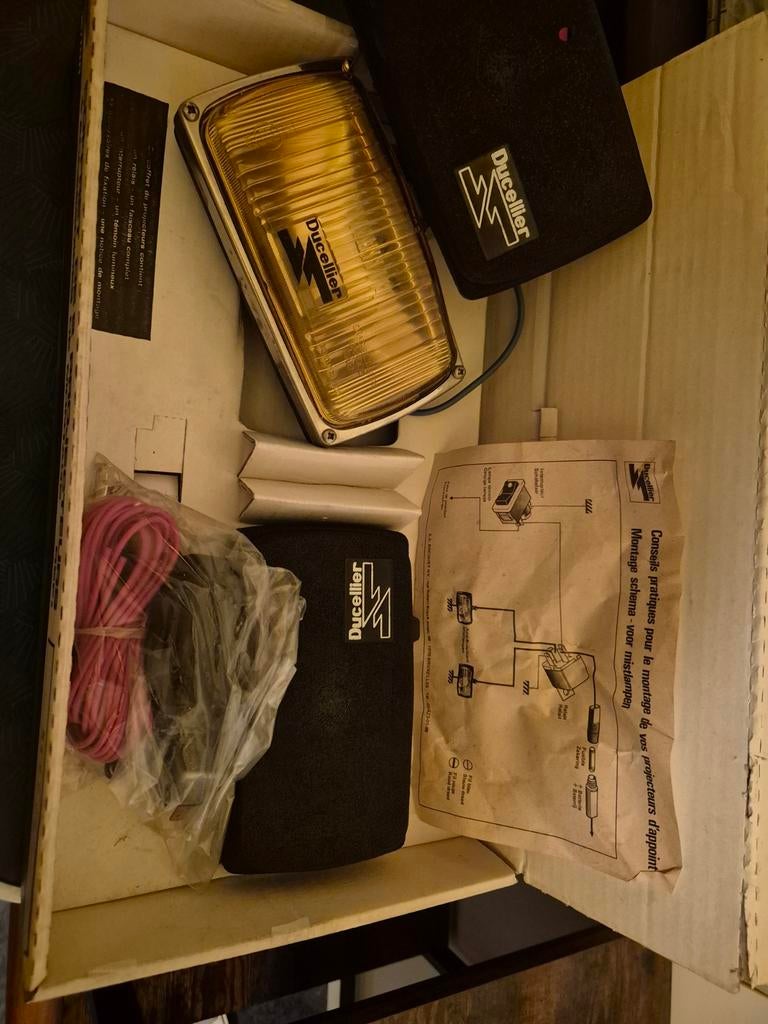 Ducellier verstralers Iode H3 NOS. Gele glazen., Auto diversen, Ophalen