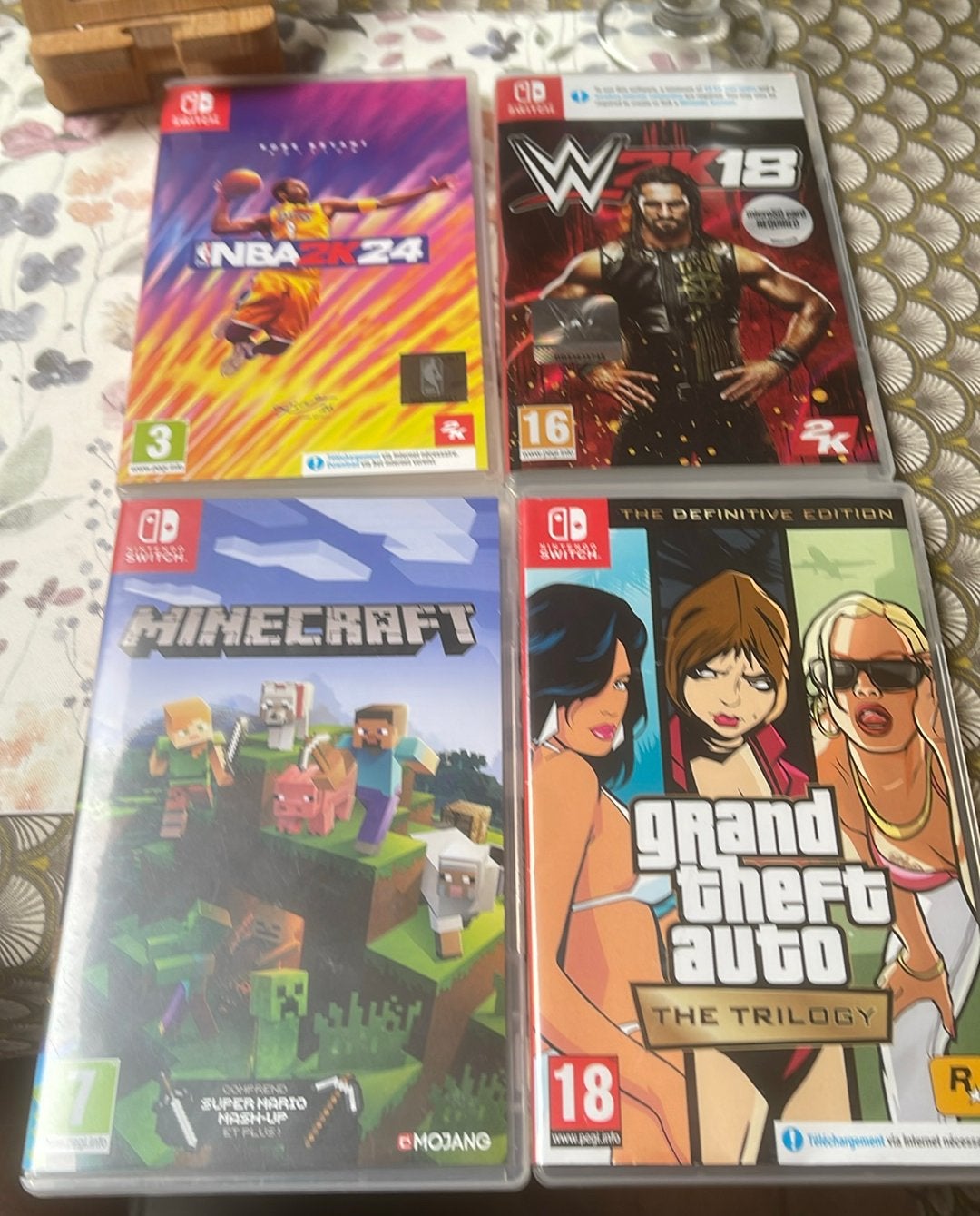 Set van 4 switch-games, Ophalen of Verzenden, Zo goed als nieuw, Avontuur en Actie, Vanaf 3 jaar