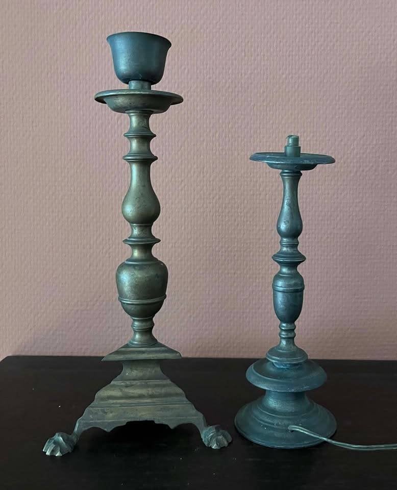Pieds de lampe anciens, Enlèvement