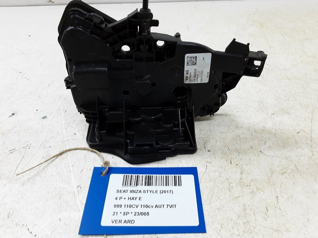 SERRURE DE PORTE ARRIÈRE DROITE Ibiza V (KJB) (10A839016), Arrière, Seat Deutschland GmbH, Service@seat.de, Utilisé