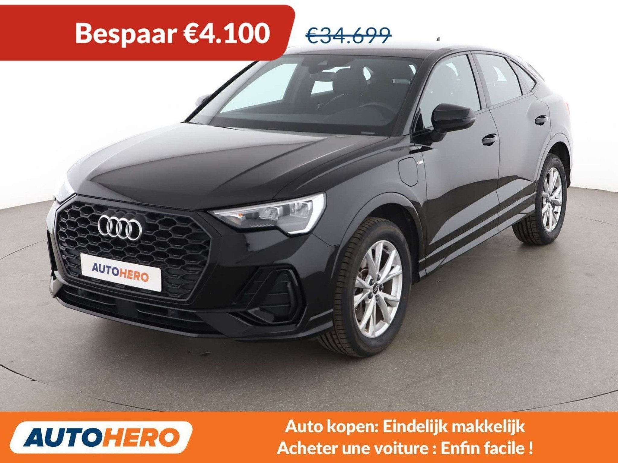 Audi Q3 45 TFSIe S line (bj 2023, automaat), Auto's, Audi, 245 pk, Gebruikt, Zwart, 1395 cc
