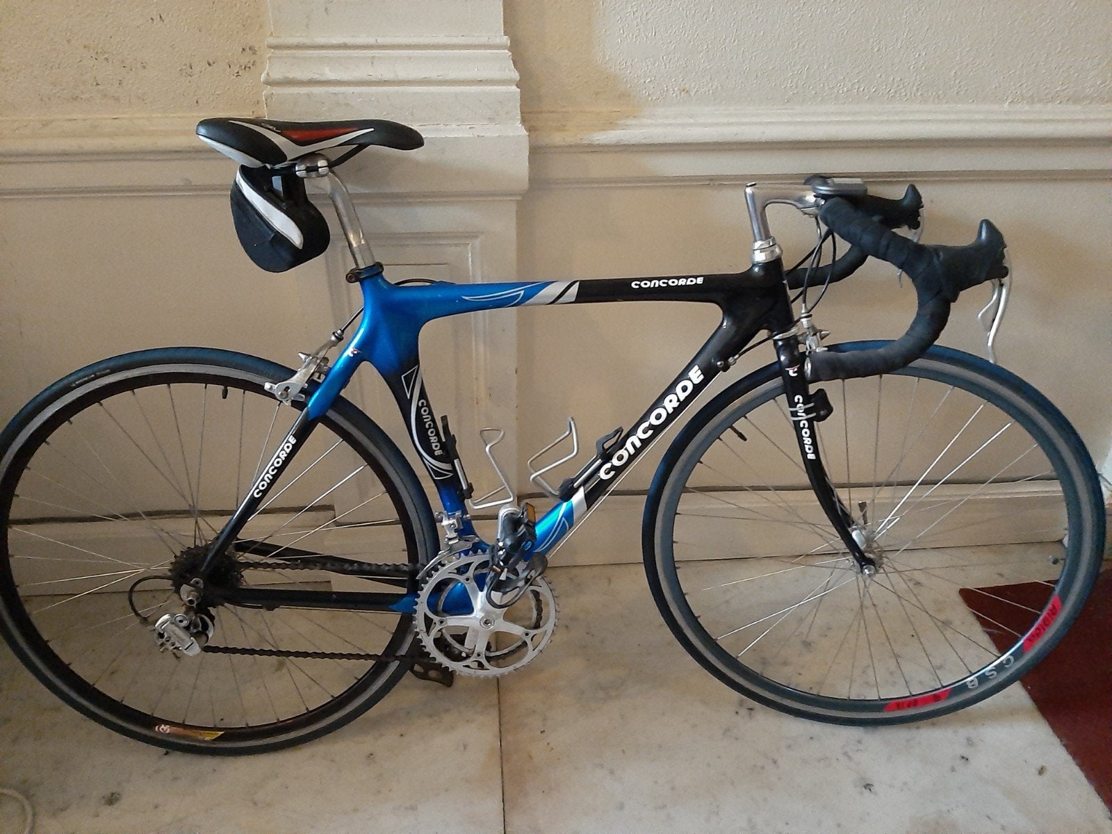 vinted blauwe koersfiets   concorde, 16 versnellingen, Fietsen en Brommers, 28 inch, Gebruikt, Carbon, Heren