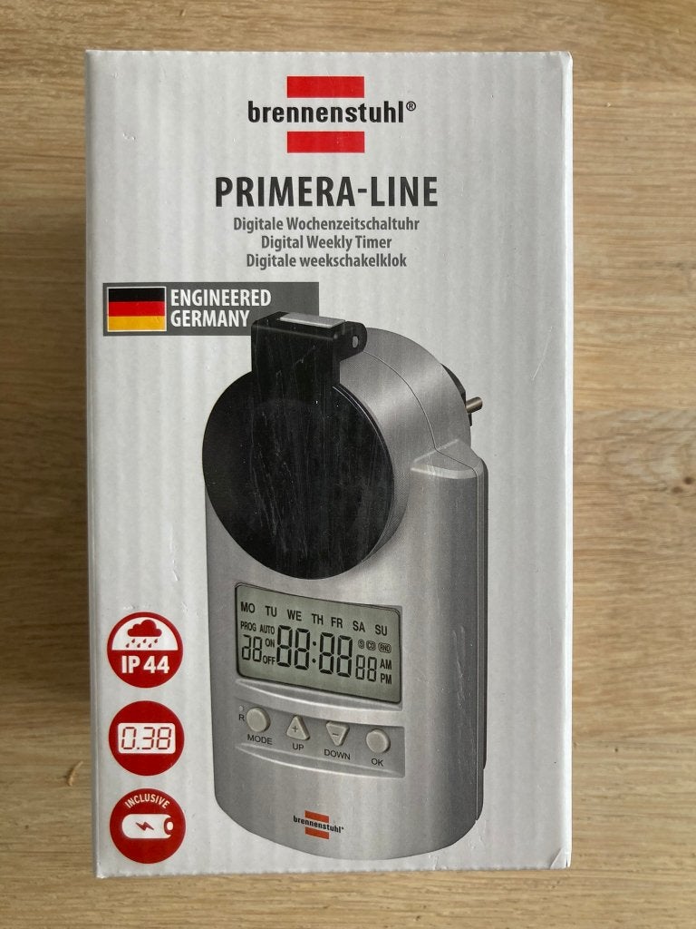 Digitale tijdschakelaar / schakelklok Brennenstuhl IP44, Doe-het-zelf en Bouw, Ophalen of Verzenden, Nieuw, Brennenstuhl, Overige typen