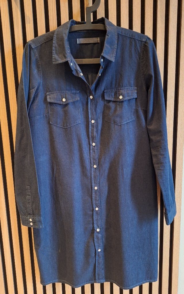 Jeansjurk, Kleding | Dames, Zo goed als nieuw, Knielengte, Ophalen, Maat 38/40 (M)
