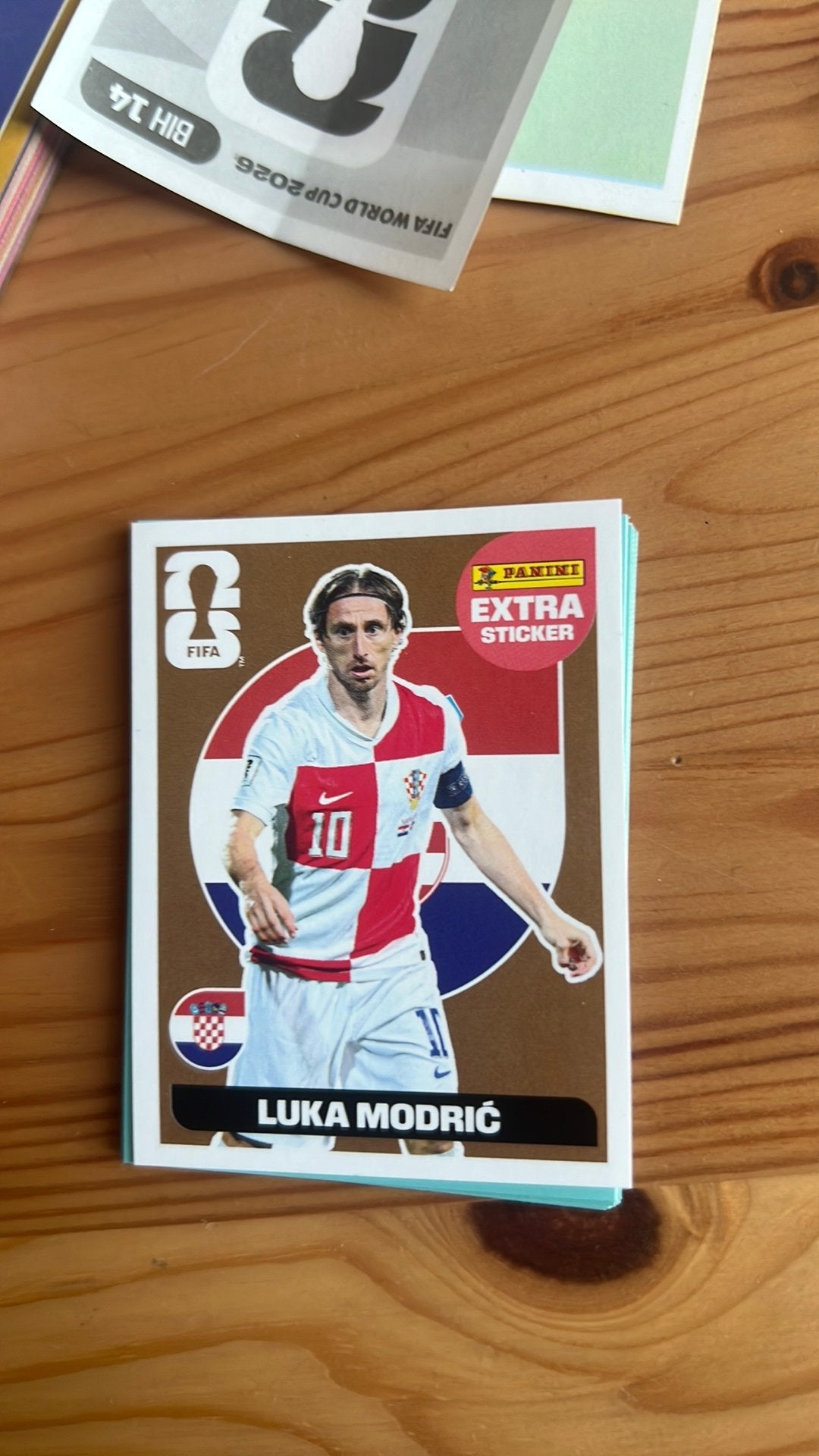 Bronze modric panini extra sticker, Enlèvement ou Envoi, Comme neuf, Autocollant