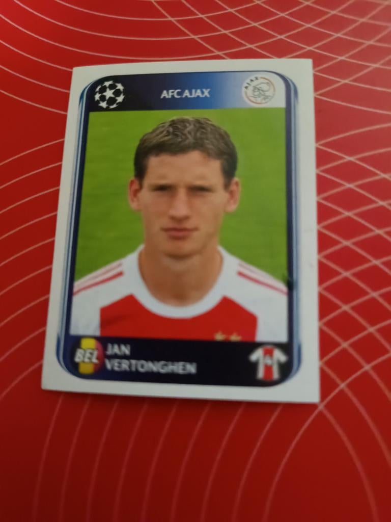 Jan Vertonghen Ajax 2010/11 Champions League sticker, Ophalen of Verzenden, Sticker
