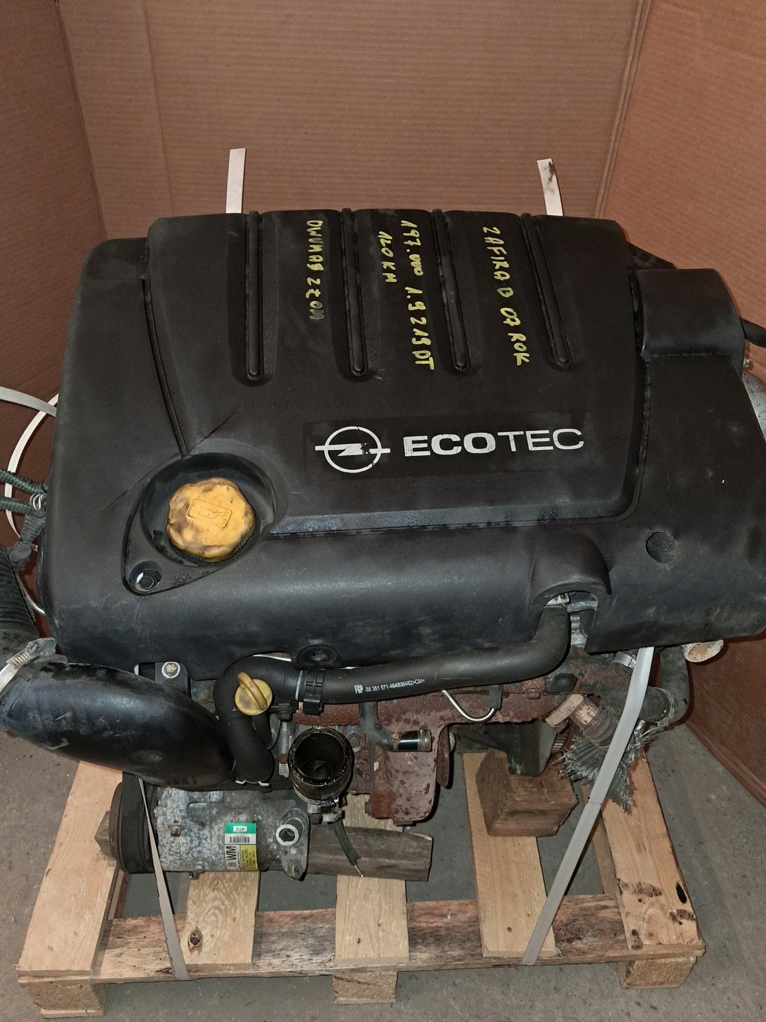 Moteur Z19DT Complet OPEL ASTRA, Envoi, Utilisé, Skoda
