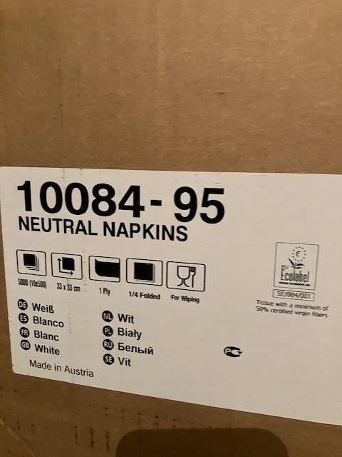 servietten wit, Enlèvement, Neuf