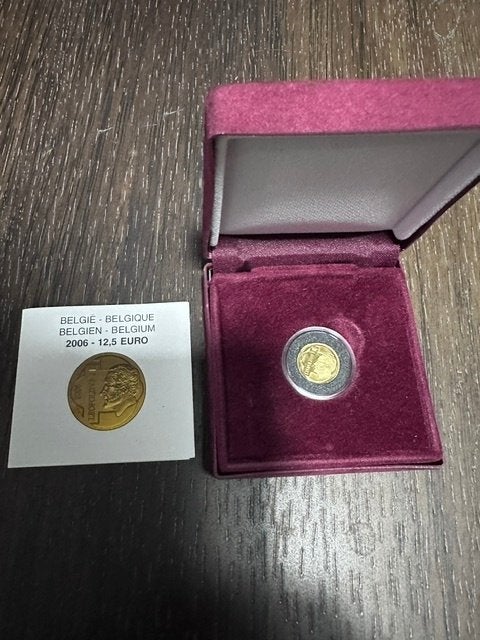 Belgie gouden munt van 12,5 euro 2006, België, Losse munt, Goud, Overige waardes