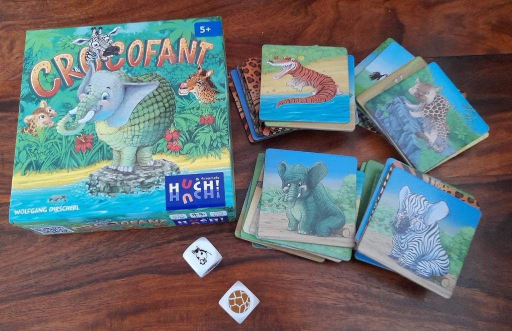 Jeu mémo / dés Crocofant, Hobby & Loisirs créatifs, Jeux de société | Autre, Enlèvement ou Envoi