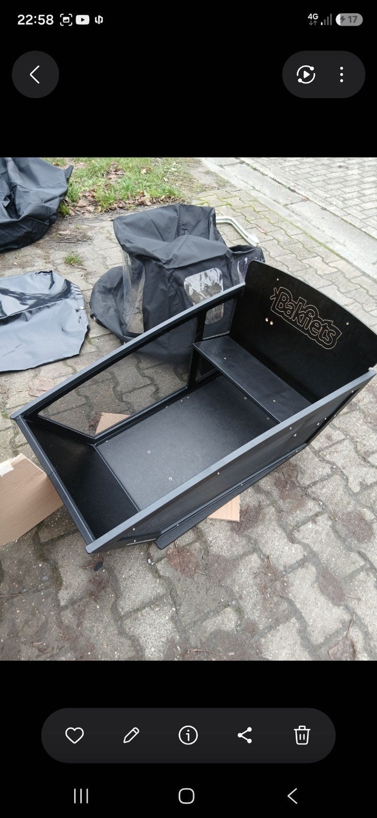 bac pour vélo cargo, Vélos & Vélomoteurs, Enlèvement ou Envoi