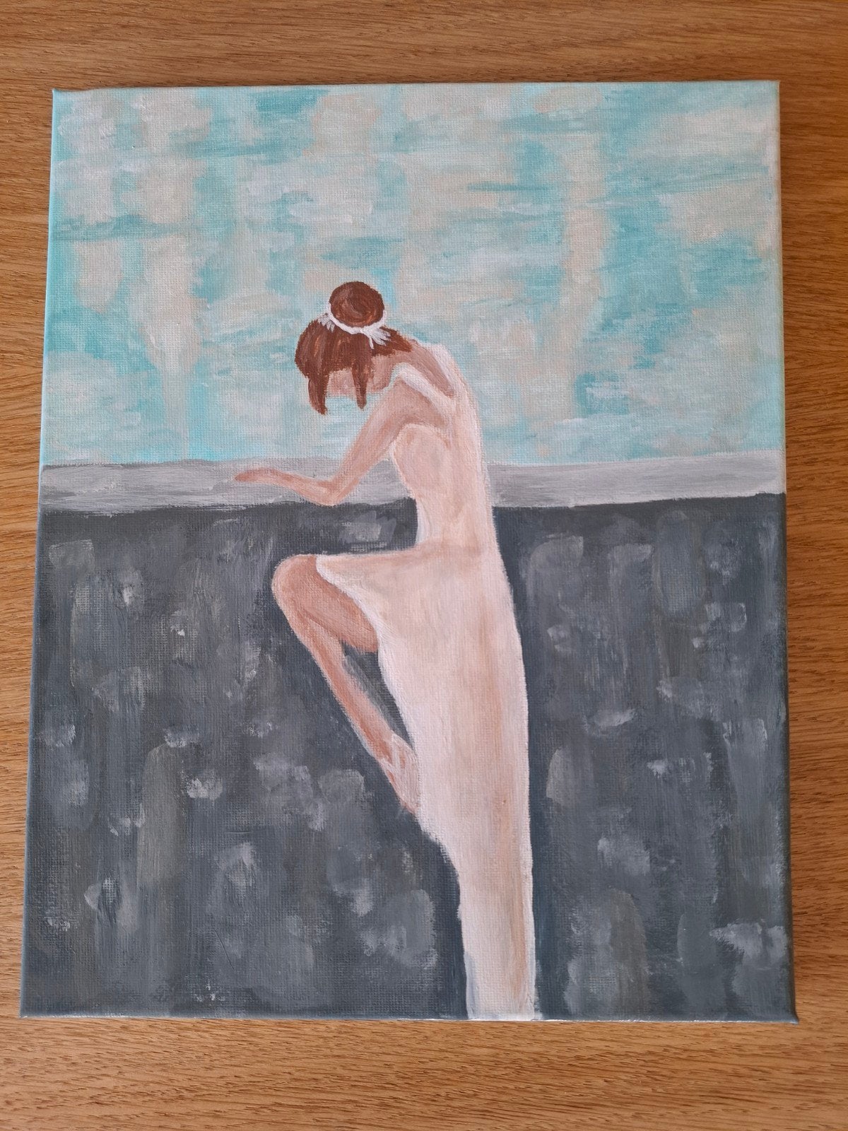 prachtig schilderij ballerina, Antiek en Kunst, Ophalen of Verzenden
