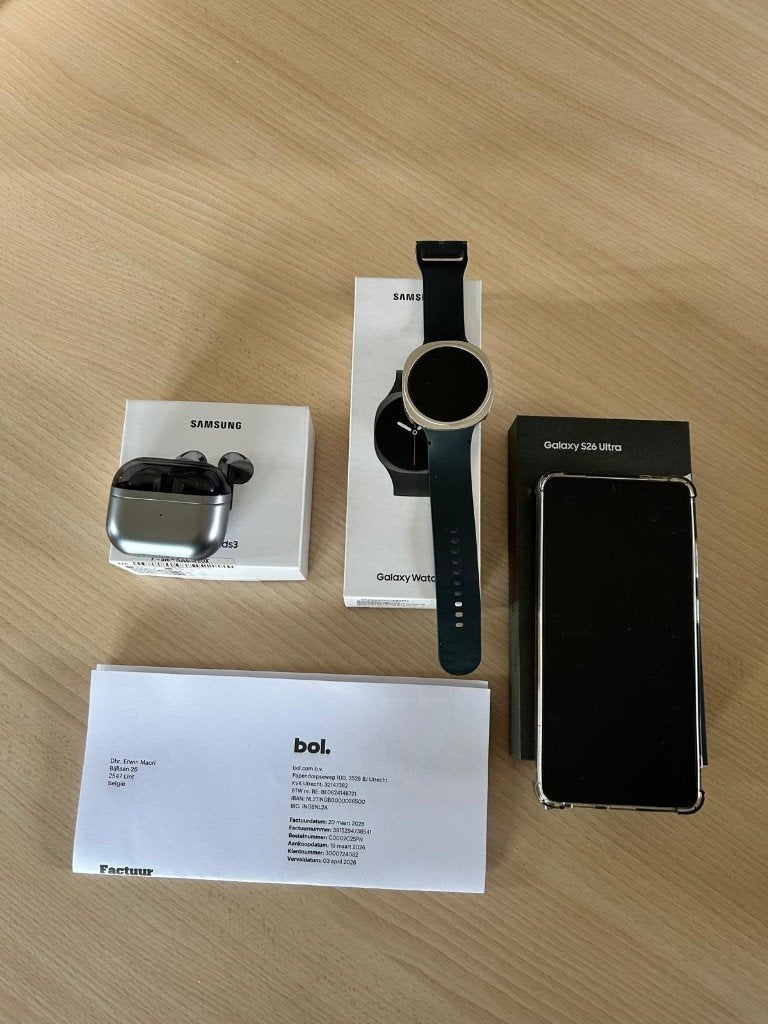 Samsung Galaxy Ultra 26+ wit - 256gb + watch en airbuds, Neuf, Autres modèles, 10 mégapixels ou plus, Enlèvement