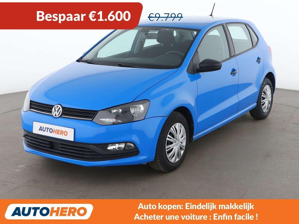 Volkswagen Polo 1.2 TSI Advance BlueMotion (bj 2016), Auto's, Voorwielaandrijving, Stof, Gebruikt, Zwart