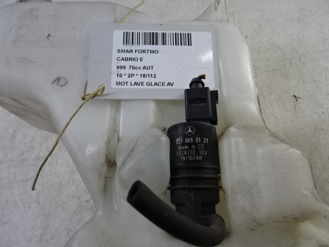 LAVE-GLACE POMPE AVANT Fortwo Cabrio (451.4) (2218690121), Utilisé, Smart