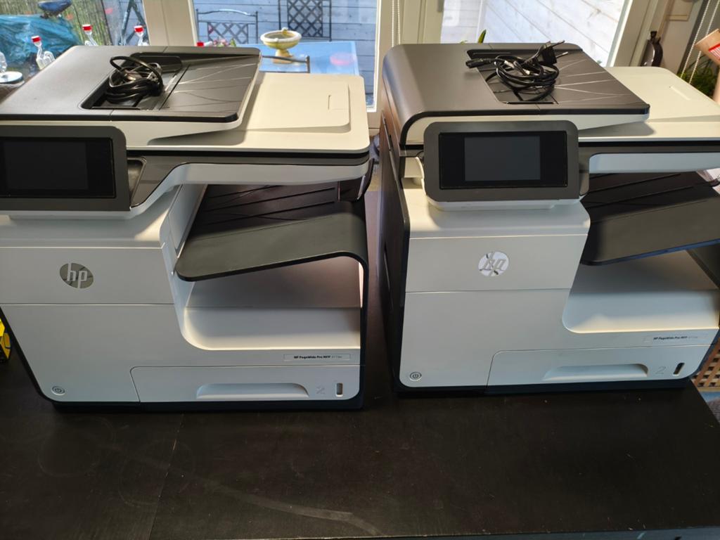 2 Printers HP Page Wide Pro MFP 477 DW + inkt & clean pad, Computers en Software, Computerbehuizingen, Ophalen
