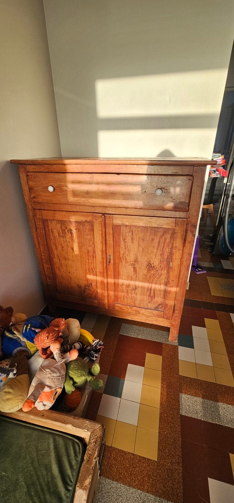 houten kast, Ophalen