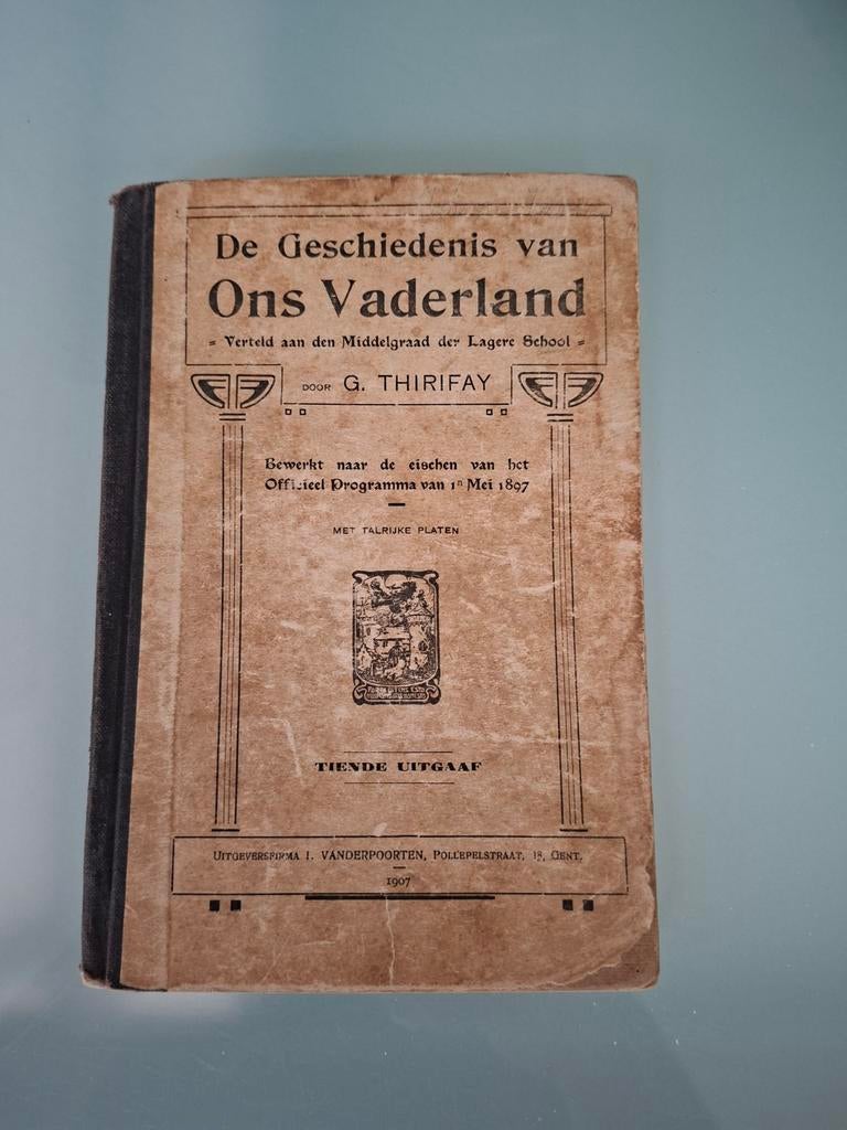 Antiek schoolboek 1907 – De Geschiedenis van Ons Vaderland, Enlèvement ou Envoi