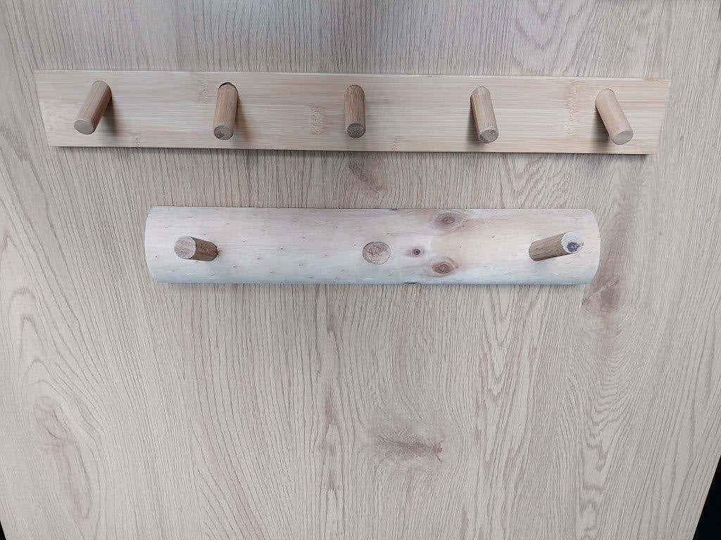 2 houten kapstokken goede staat, Ophalen, Gebruikt, Hout, Wandkapstok