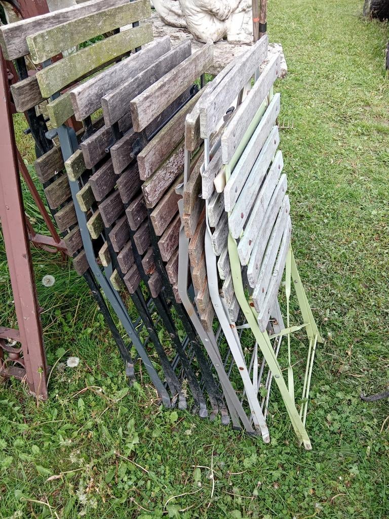 2 tafels en 8 stoelen, Tuin en Terras, Ophalen