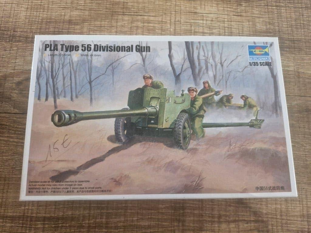 Trumpeter 1/35 PLA Type 56 Divisional Gun, Hobby & Loisirs créatifs, Modélisme | Voitures & Véhicules, Neuf, Autres marques, Enlèvement ou Envoi