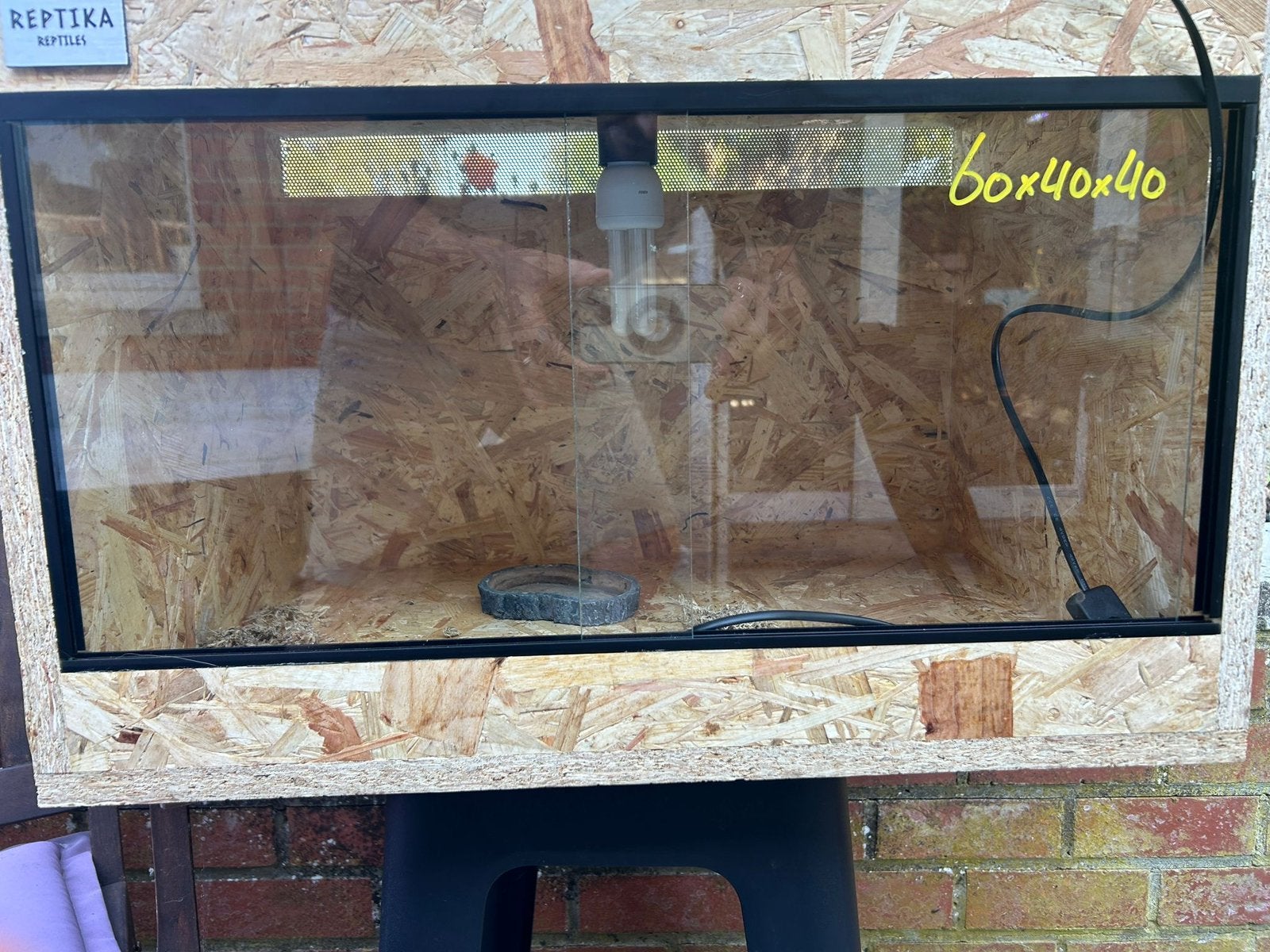 Terrarium, Dieren en Toebehoren, Reptielen en Amfibieën | Toebehoren, Zo goed als nieuw, Ophalen