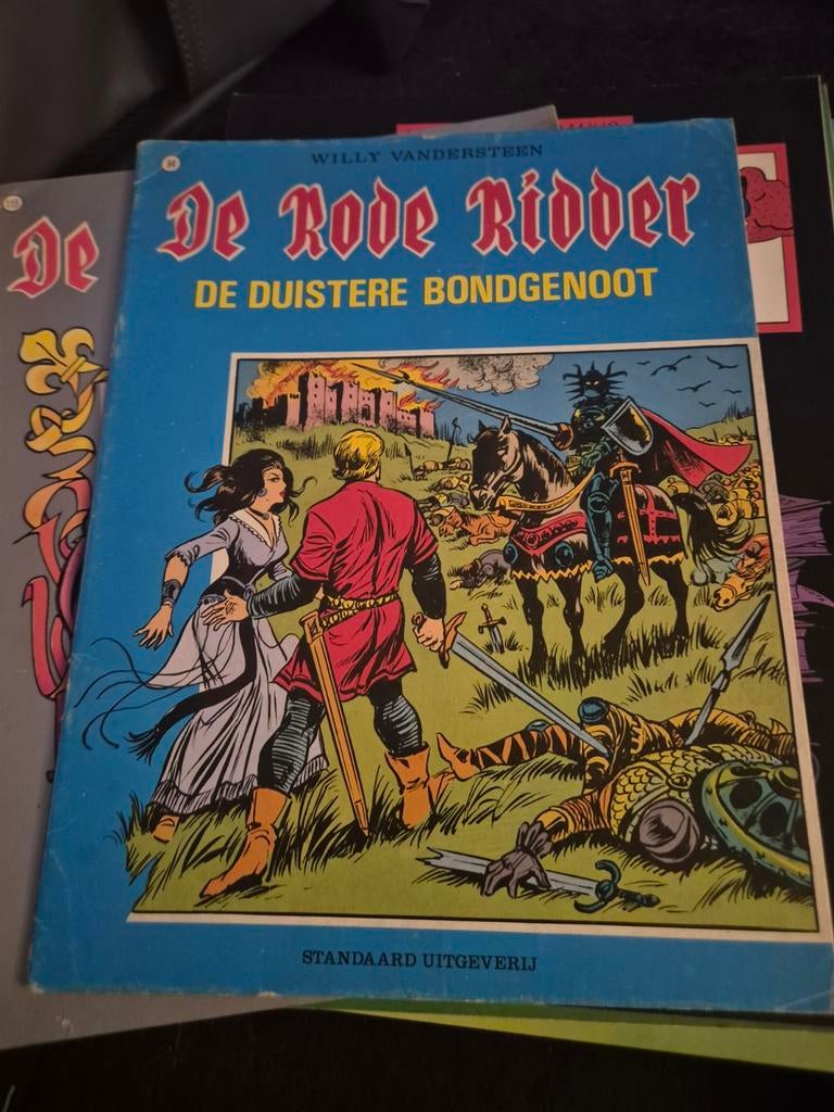 Strip de rode ridder de duistere bondgenoot, Ophalen of Verzenden