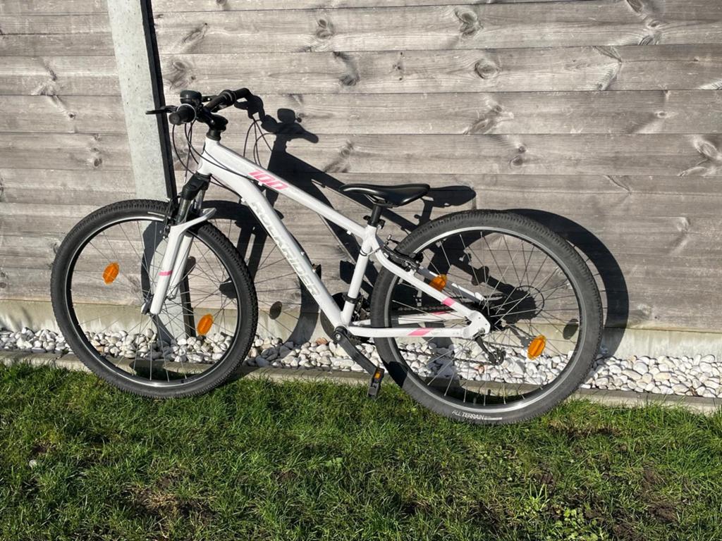 Witte rockrider, Fietsen en Brommers, 57 cm of meer, Hardtail, Velgrem, Zo goed als nieuw