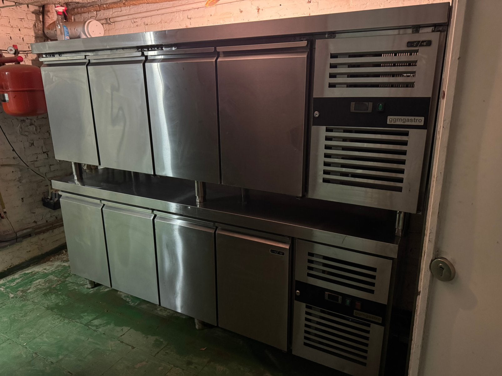 Koelkast Vriezer Drankkoeling Inox Werktafel GGM Gastro, Ophalen, Gebruikt, Koelen en Vriezen