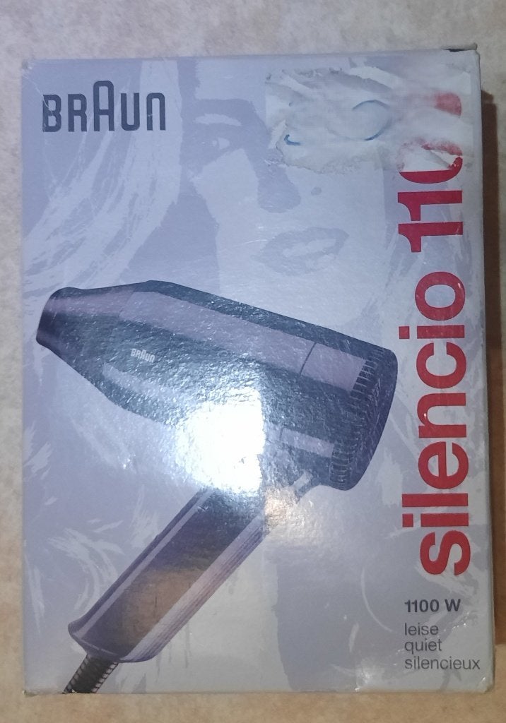 haardroger Braun Silencio 1100 w, Bijoux, Sacs & Beauté, Enlèvement ou Envoi, Sèche-cheveux